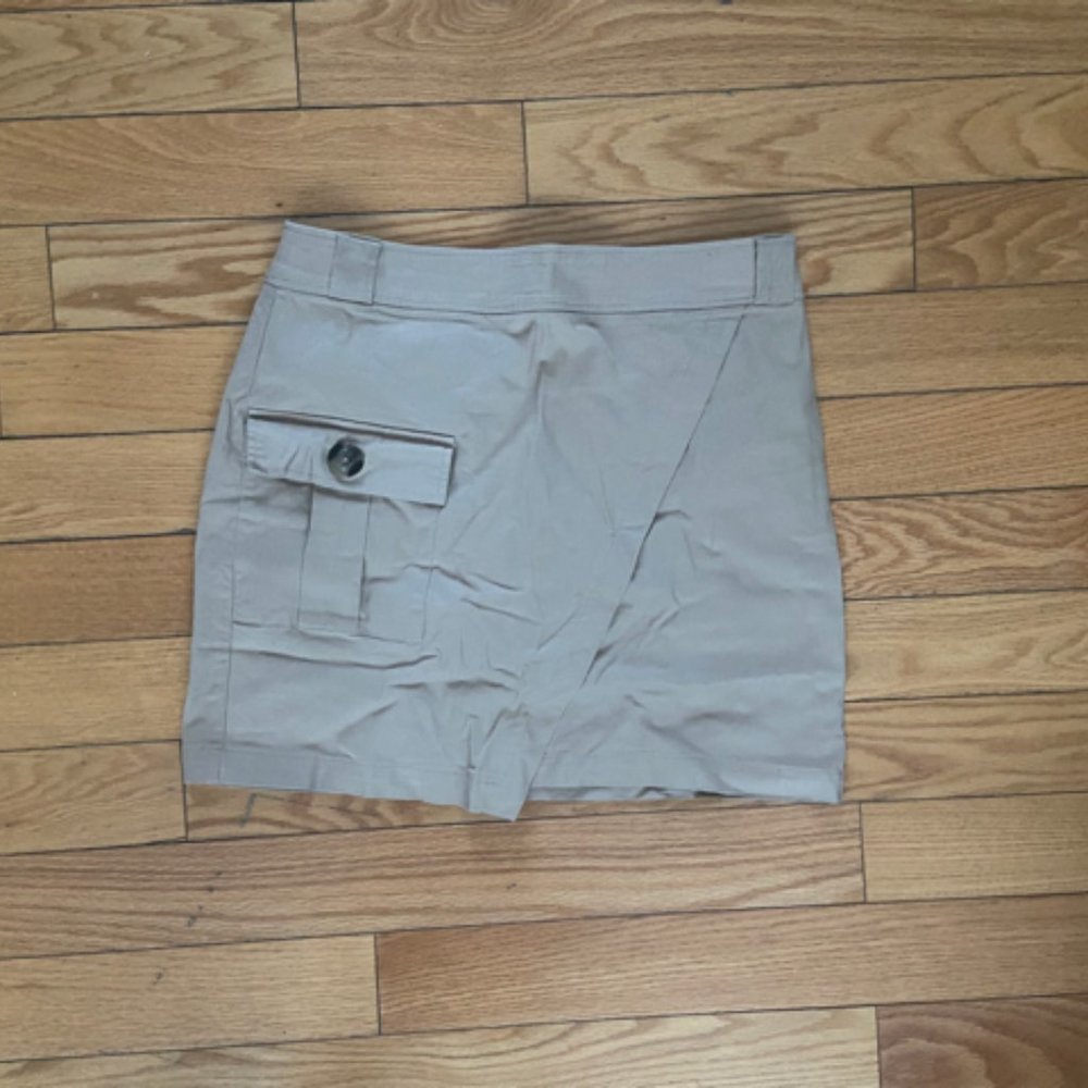 Asymmetrical Cargo Skirt